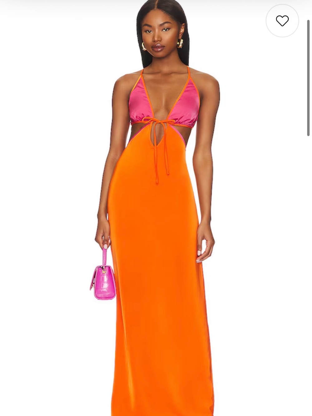Lovers and Friends Sorbet Maxi Dress Orange and Pink